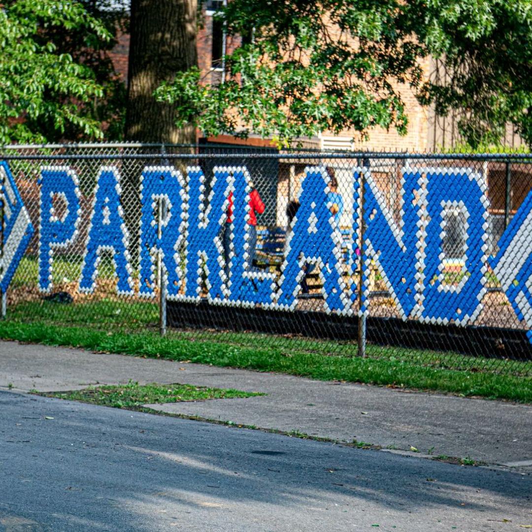 Parkland neighborhood sign